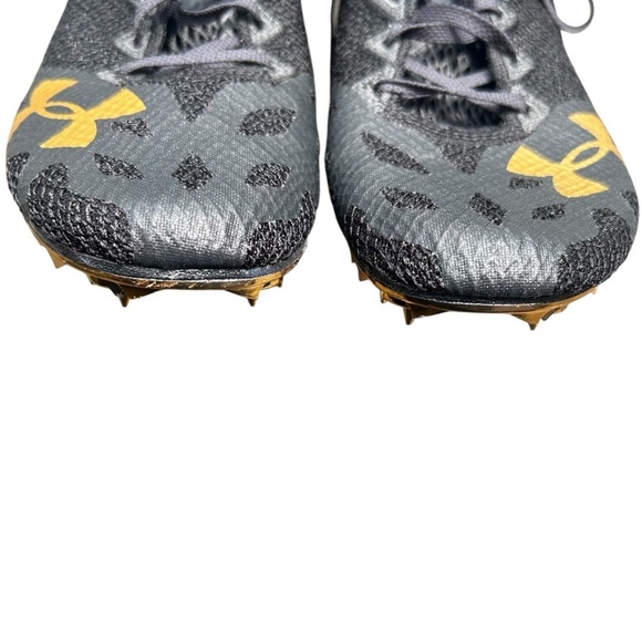 Under Amour HOVR Smokeride Track Spikes 8 Black Lightweight - Picture 7 of 14